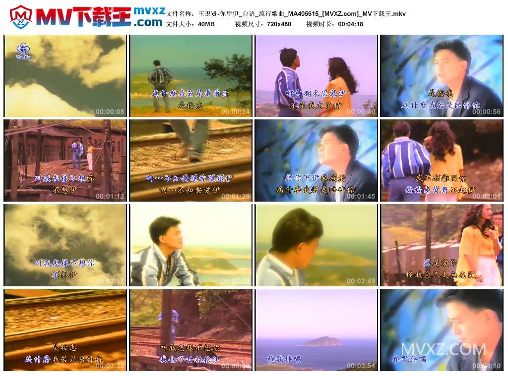 王识贤-你甲伊_台语_流行歌曲_MA405615